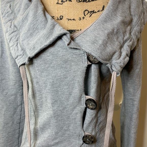 Lucky Brand Large Neck Button Sweatshirt - Picture 4 of 16